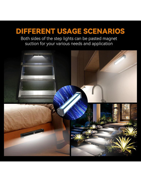 Luces de Escalera LED RVZONE con Sensor de Movimiento IP65