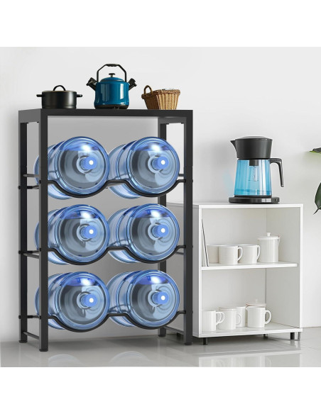 Soporte para Botellas de Agua Semoprus 6 Botellas 3 Niveles