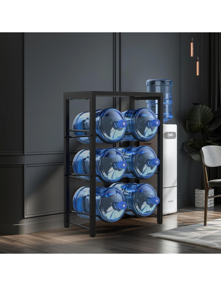 Soporte para Botellas de Agua Semoprus 6 Botellas 3 Niveles