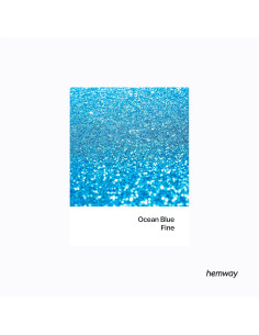 Glitter Fino Hemway 130g Azul Océano para Manualidades y Cosméticos 2