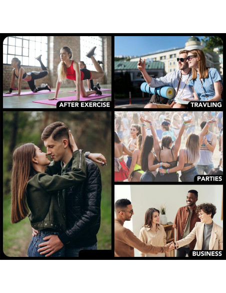 Atomizador de Perfume Recargable 8ml 3zorqinron Negro Cuero