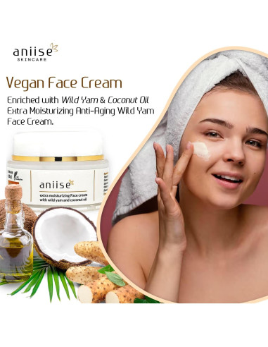 Crema Facial Hidratante Aniise con Ñame Silvestre 28 g