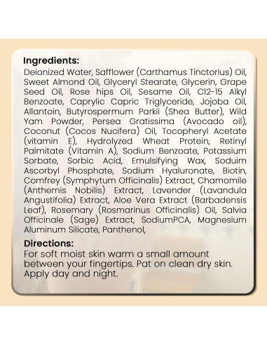 Crema Facial Hidratante Aniise con Ñame Silvestre 28 g