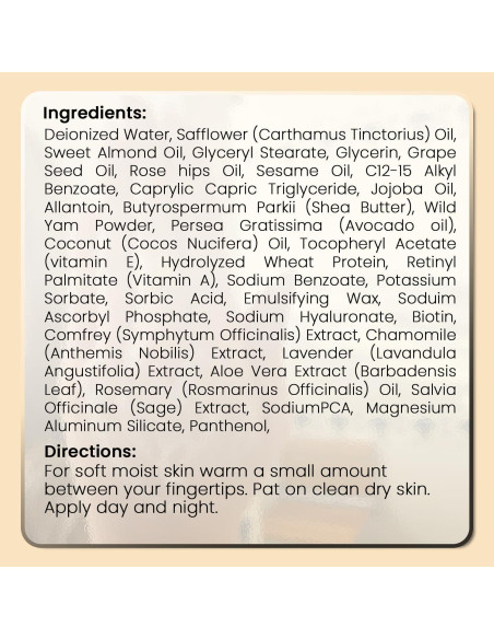 Crema Facial Hidratante Aniise con Ñame Silvestre 28 g