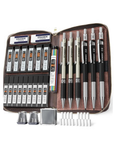 Juego de Lápices Mecánicos STAGEEK 30PCS con Bolsa de Cuero