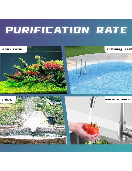 55W Luz UV Coospider para Piscina y Acuario Acero Inoxidable