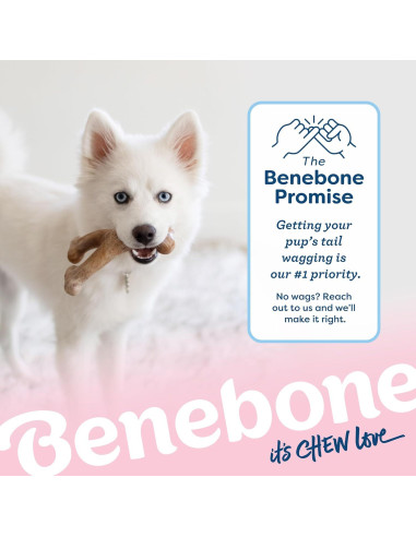 Benebone Juguete Masticable para Cachorros Medianos - Tocino Real