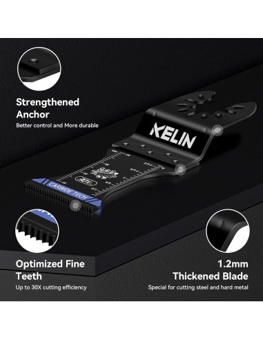 KELIN Set de 6 Cuchillas Multiherramienta Carburo y Titanio