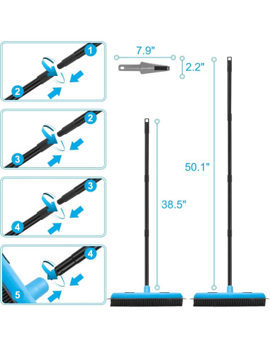 Escoba de Goma KeFanta para Pelo de Mascota con Limpiaparabrisas