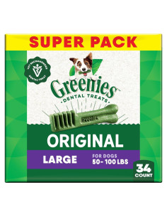 Golosinas Dentales Greenies para Perros Adultos Sabor Original 1.53 kg