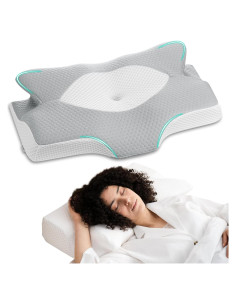 Almohada Cervical Ergonomica Elviros Espuma Viscoelástica 63.5x40.6cm