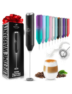 Espumador de Leche Zulay Kitchen Froth Mate - Negro