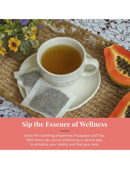 Té de Hoja de Papaya Akshit - 75 Bolsitas Naturales Sin Cafeína