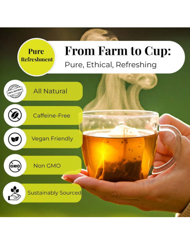 Té de Hoja de Papaya Akshit - 75 Bolsitas Naturales Sin Cafeína