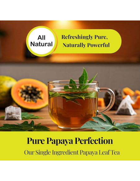 Té de Hoja de Papaya Akshit - 75 Bolsitas Naturales Sin Cafeína