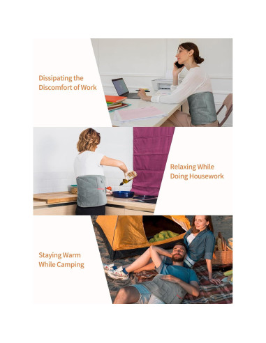 Almohadilla Térmica Portátil VOFUOTI MAX 30x60cm Inalámbrica