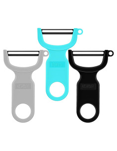 Pelador de Verduras KITCHPOWER 3 Cuchillas Acero al Carbono