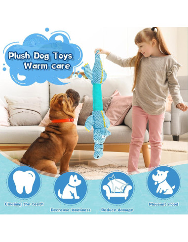 Juguete Interactivo para Perros WOWBALA 61 cm Azul