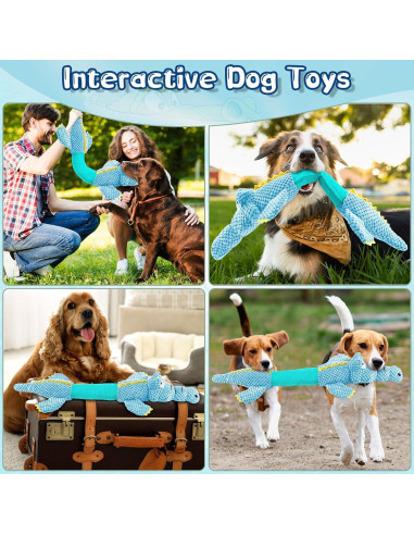 Juguete Interactivo para Perros WOWBALA 61 cm Azul