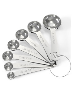 Juego de Cucharas Medidoras Acero Inoxidable TILUCK - 7 Piezas