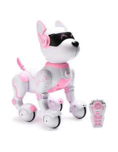 Perro Robot Rosa Top Race TR-P5T Interactivo para Niños