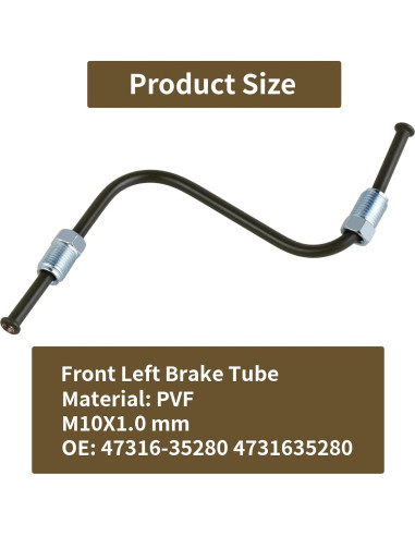 Tubería de Freno Delantera MuHize 47316-35280 para Toyota