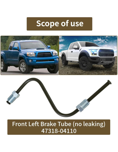 Tubería de Freno Delantera MuHize 47316-35280 para Toyota