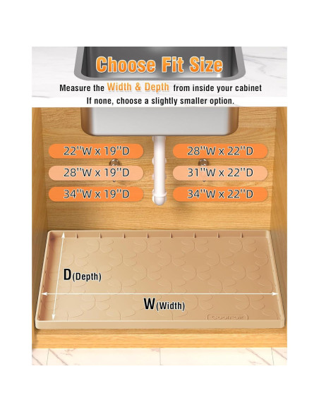 Alfombrilla Impermeable CoolFair 86.36x55.88 cm Beige