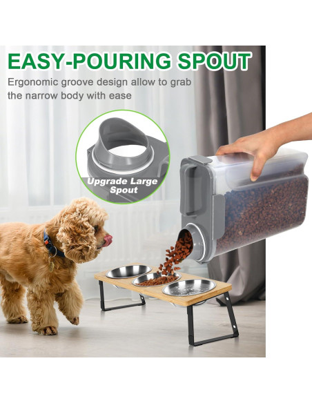 Contenedor de Alimentos para Mascotas TBMax 5L Hermético Gris