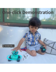 Robot Juguete GILOBABY Control Remoto LED Azul 12x8x12cm 2