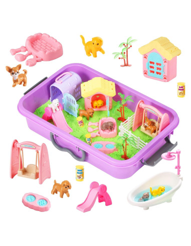 Caja Sensorial para Mascotas Carolart con Arena Mágica