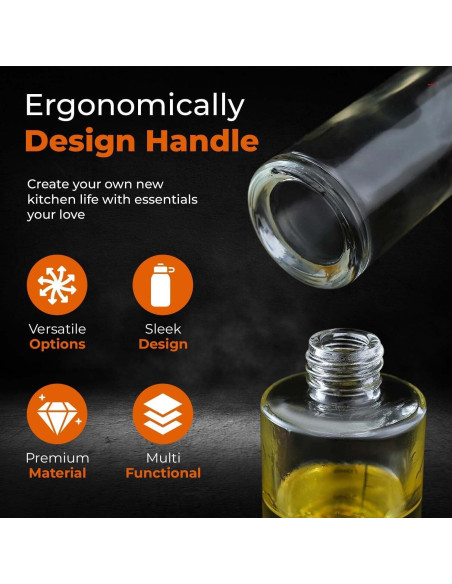 Pulverizador de Aceite VIGOR PATH 100ml Acero Inoxidable