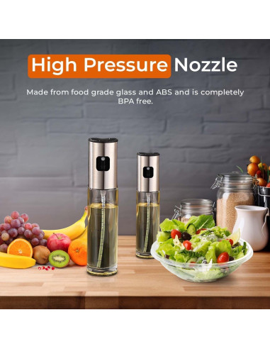 Pulverizador de Aceite VIGOR PATH 100ml Acero Inoxidable