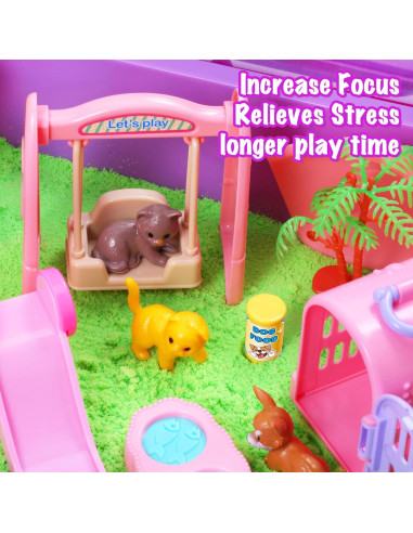 Caja Sensorial para Mascotas Carolart con Arena Mágica