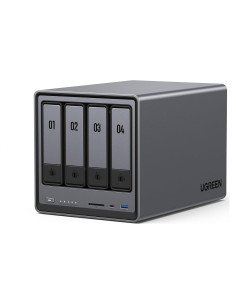 NAS UGREEN DXP4800 4-Bahías, Intel N100, 8GB RAM, 32GB eMMC