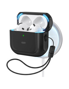 Funda ESR para AirPods 4ta Generación USB-C con Correa Negra