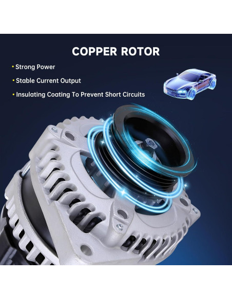 Alternador Alikali para Toyota Camry 2010-2011 2.5L 5.84kg