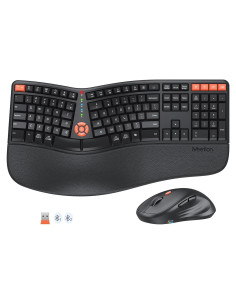 Teclado y Ratón Ergonómicos MEETION Director-C-3 Inalámbricos