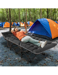Cama de Camping Plegable ABORON 190x68.5cm 1200D 227kg 2