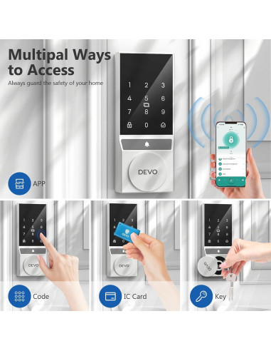 Cerradura Inteligente Devo G4 Bluetooth con Teclado Táctil