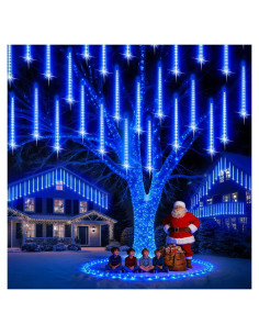 Luces de Navidad para Exterior PEMOTech 16 Tubos 40 cm Azul