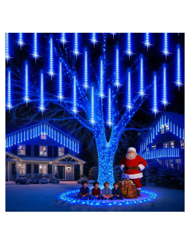 Luces de Navidad para Exterior PEMOTech 16 Tubos 40 cm Azul