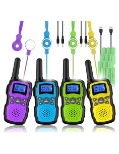 Walkie Talkies WisHouse Recargables 4 Pzs Largo Alcance
