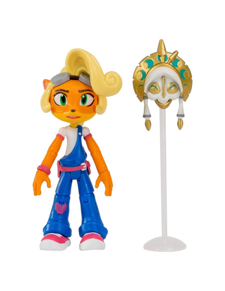 Figura de Acción Coco Bandicoot 11cm con Máscara y Soporte Figura de Acción Coco Bandicoot 11cm con Máscara y Soporte
