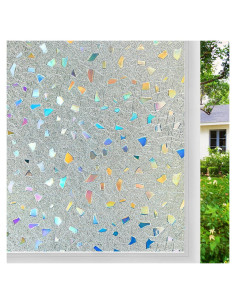 Película de Privacidad Coavas 3D Arcoíris 60x200 cm Vinilo