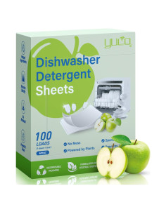 Hojas de detergente para lavavajillas YUCO 100 cargas Manzana