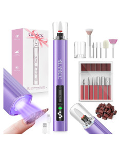 Lijadora de Uñas Eléctrica Inalámbrica YLYYCC con Lámpara UV