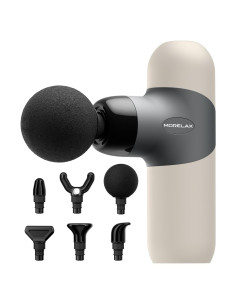 Pistola de Masaje Morelax M893 Portátil 6 Cabezas 4 Velocidades