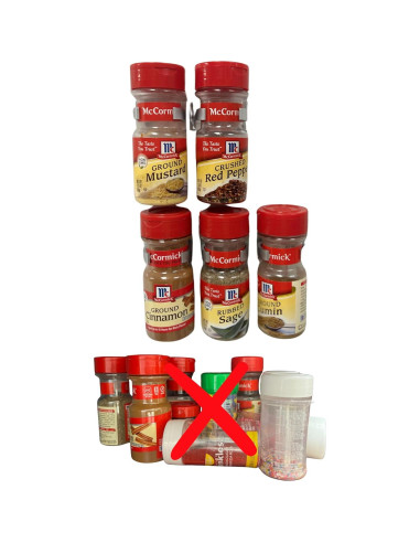 Agarradores de Especias Crazy Chef - Organizador Plata 15 Tarros