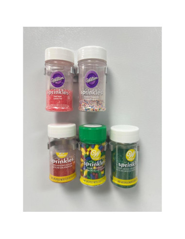 Agarradores de Especias Crazy Chef - Organizador Plata 15 Tarros